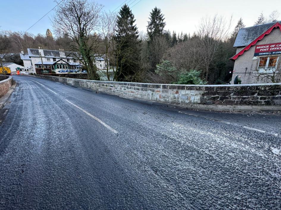 Emergency Repair Works on the Bridge of Cally